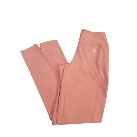 Gymshark Pants - Gymshark Sweat Seamless Ankle Leggings Womens Medium‎ Terracotta Pink High Waist
